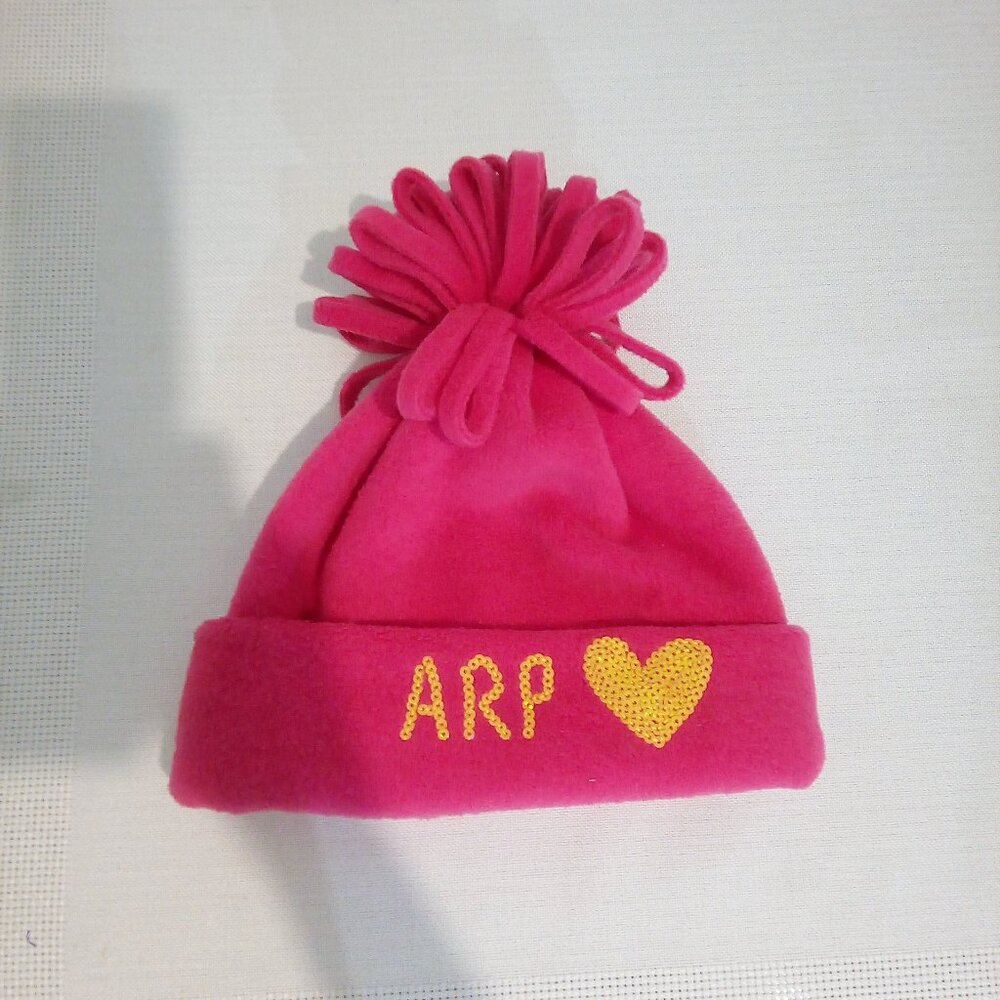 Agatha Ruiz De La Prada pink fleece hat nwt